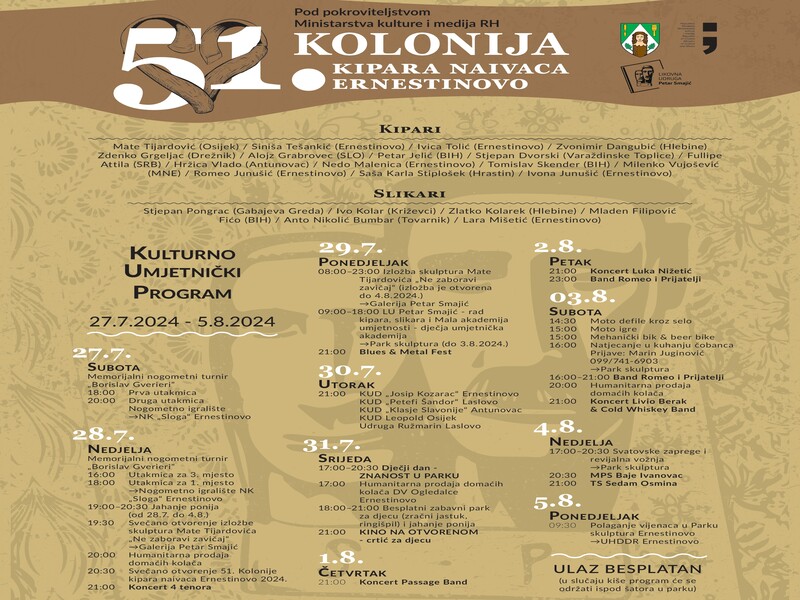 51. Kolonija kipara naivaca Ernestinovo